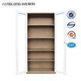 Office Furniture 2 Door Steel Filing Cabinet With Glass Doors for Display thumbnail-4