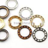 5 Colors 22mm Big Round Metal Brass Rhinestone Eyelets Crystal Diamond Grommets Glass Eyelets RE-22mm thumbnail-3