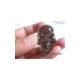 Dark Smokey Quartz Skull thumbnail-2