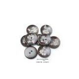 Fashion Round Carved Wood Button Luster Flower Butterfly Dragonfly For Sewing Craft thumbnail-1