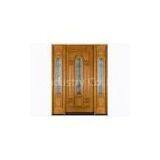 Yellow Color Exterior Timber Doors 2000 * 800 * 40 mm for Villas