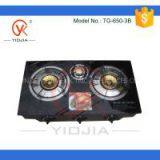 Table Top Three Burner Glass Stove thumbnail-1