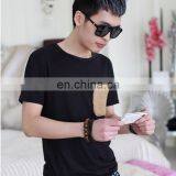 2017Peijiaxin Fashion Design Casual Style Plain Woolen Custom Collar Pocket Men Tshirt Pattern thumbnail-2