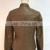 New Design Ladies Leather Jacket for Women thumbnail-2