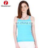Deep Cut Fitness Women Sports Dri Fit Compression Workout Cotton Plain Gym Stringer Tank Top