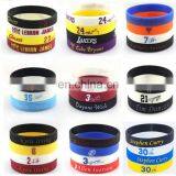 Jewelry Manufacturer Wholesale Custom Printed Silicone Promotional Bracelet
