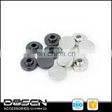 Shiny Flat Surface Clothing Metal Button Small Decorative Rivet Custom Carved Logo Shoes Spikes Studs For Garment Leather Belt thumbnail-1