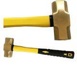 3Lb Non Sparking Brass Sledge Hammer With Fiberglass Handle thumbnail-3