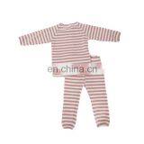 Support Mix Lot Ready Soft Colorful Striped Unsix Baby Yarn Dyed Pajamas Set thumbnail-2