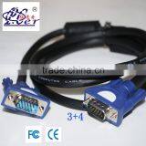 FCC CE CERTIFICATION 50m LONG VGA CABLE 3+4 MALE TO MALE COMPUTER MONITOR CABLE WITH HIGH PERFORMANCE thumbnail-1