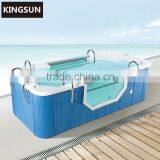 Square Freestanding Large Outdoor Hot Spa Whirlpool Portable Bathtub thumbnail-1