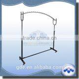 Elegant Metal Chrome Adjustable Rolling Garment Rack