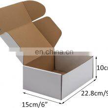 White Carton Corrugated Customized Printing Logo Shipping Boxes Mailing Boxes Packaging Mailing Paper Box thumbnail-2
