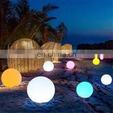 Rechargeable Wireless DMX Control Waterproof Solar Charging Motion Lights Outdoor Garden Led Ball Stone Lamp thumbnail-1