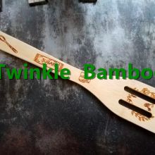 Wholesale bamboo spatula set burned /cooking utensil set ,bamboo wooden spatula sets carved engraved