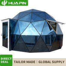 Bestsell in North America Glamping Glass Dome Glass Roof Aluminium Structure Geodesic Dome House Party Dome Tent thumbnail-4