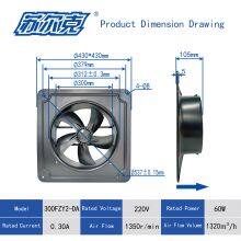 300FZY-DA 230V 400V Industrial Frequency Axial Flow Fan for Industrial Air Suction Type Small AC Cooling Fan