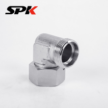Hydraulic Fitting, H-Type Ferrule Transition Fitting, Male & Female Thread 90° Elbow (Model: 2D9), Stainless Steel thumbnail-2