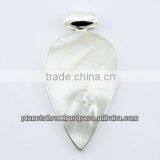 Sterling Silver Mother Of Pearl Pendant Simplistic Elegance thumbnail-1