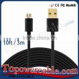 Free Sample Fast Charging Shielded Mobile Phone Micro Usb Cables For Sony thumbnail-2