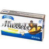 Canned Smoked Mussels With Vegetable Oil thumbnail-1