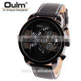 Oulm Brand HP3130 Japan Movement Quartz Watch, Dual Time Watch, Unisex Watch Cheap thumbnail-2