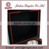 Jinhua Supplier Handmade Rectangular MDF Wooden Watch Box With Flip Lid thumbnail-5