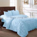 Sky Blue Frills Bed in a Bag Comforter Set