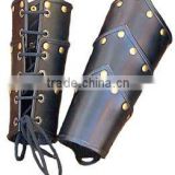 leather vambraces with laces