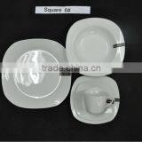 Square Shape(6#) Porcelain Dinner Plate/whiteware