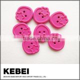 2016 custom engraved plastic peach buttons for glove