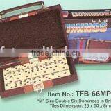 "M" Size Double Six Domino Set TFB-66MPB thumbnail-1