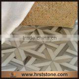 Black With White Water Jet Marble Mosaic for Lobby Decoration