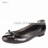 OLZP003 wholesale shoes lady fashion round toe Patent Leather upper women's flat shoes rubber outsole lady shoes 2016 flat