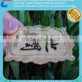 Matt Metal Business Card With Embossed Words Metal Labels thumbnail-1