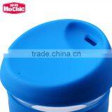 Mochic HOT 12OZ BPA Free Plastic Tritan Coffee Cup With Silicon Sleeve and Lid / Customized New Design Stackable Plastic Mug thumbnail-4