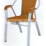 Double Tube Aluminum Rattan Chair thumbnail-1