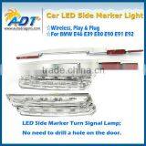 Amber LED Side Marker For BMW E60 E82 E83 E88 E90 E91 Clear Lens F10 Style