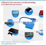Factory Direct Sale High Quality Mini USB 3.0 to VGA HDMI Cable 1080P Cable