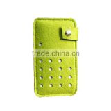 New Fashion Style Promotion Cheap Price Felt Phone Case with Dot Design