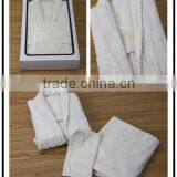 Eqyptian Cotton Bathrobe Slippers Gift Set thumbnail-1