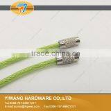 Outdoor Hiking Bright Green Stainless Steel Wire Key Ring Quality Choice thumbnail-5