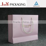 Good quality promotional use paper gif bag with gold stampping paper packing