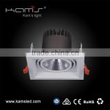 Best quality recessed grille light orientable ceiling lamp adjustable led rectangular downlight