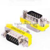 15 Pin HD SVGA VGA Male to Male Adapter Connector thumbnail-1