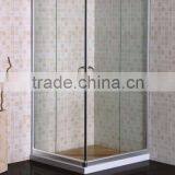 S215 90X90X185cm, Clear Glass, With Wooden Pallet Square Shower Enclosure thumbnail-1