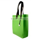 Durable leather strap silicone shopping bag large size new design