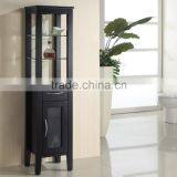 Classical Design Oak Wood Corner Bathroom Cabinet thumbnail-4