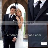 2014 spring coming style !!! Two button notch lapel dark blue color wedding suits for men