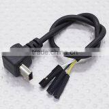 22AWG Silicon Wire USB 90 Degree Connector to AV Video Output Cable FPV for 3